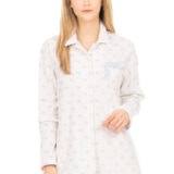 Pijama mujer invierno dos piezas de topos