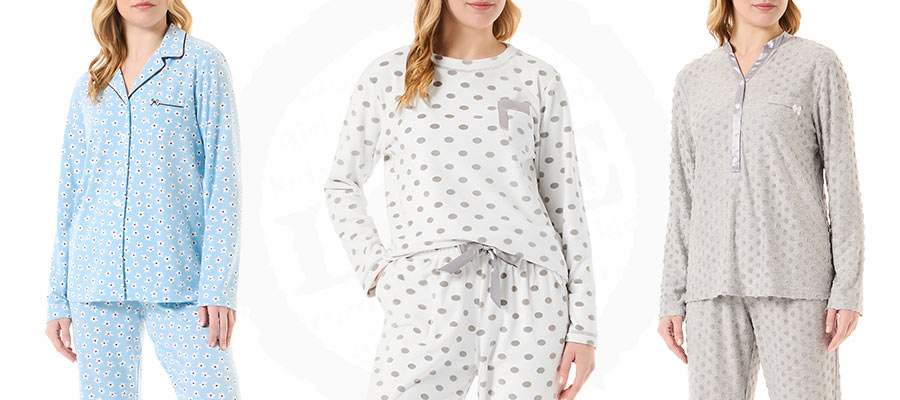Lohe models of women's long pyjamas