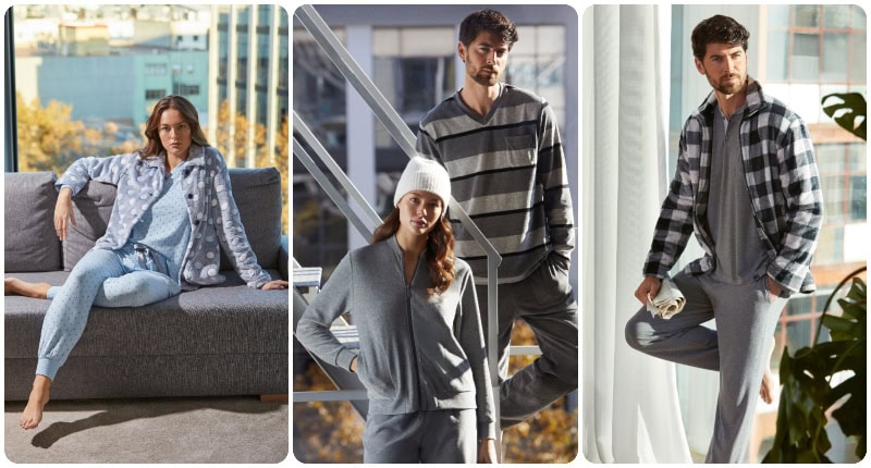 selección fotos de prendas homewear Lohe para nueva colección Invierno 25