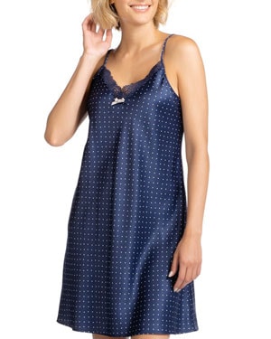Women's Nightdresses 7 Mujer con camisón tirantes de raso