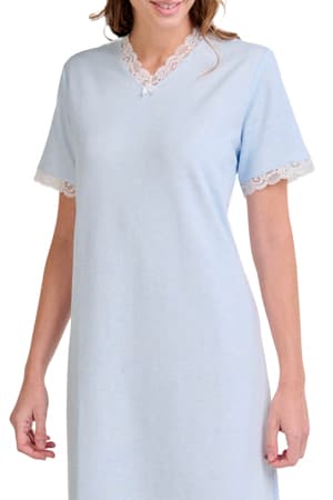 camison largo mujer celeste