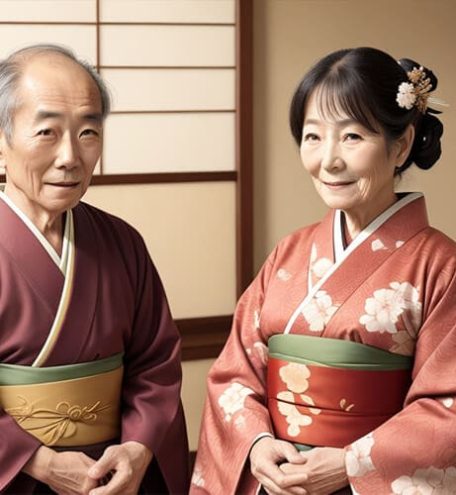 matrimonio japonés vestidos con kimono